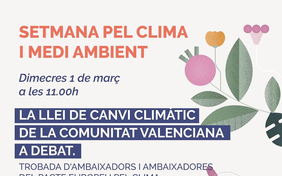 The Law on Climate Change of the Comunidad Valenciana in discussion with the EU Climate Pact Ambassadors.